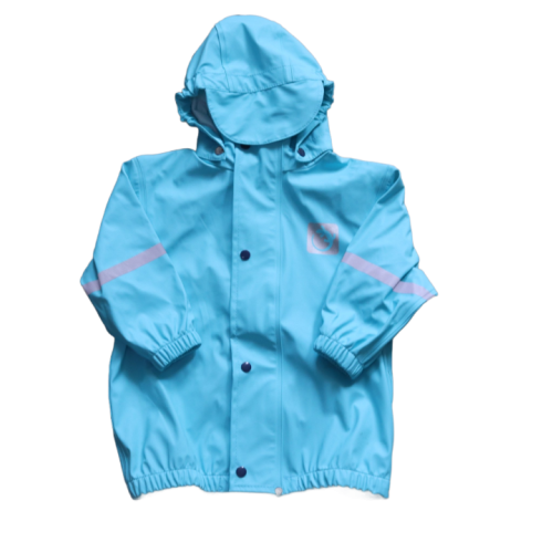 Kurtka gumowa Trevolution 92-98 cm turkusowa.png