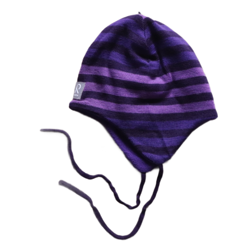 Czapka Reima roz. 48 (1-2 lata) fioletowe paski.png