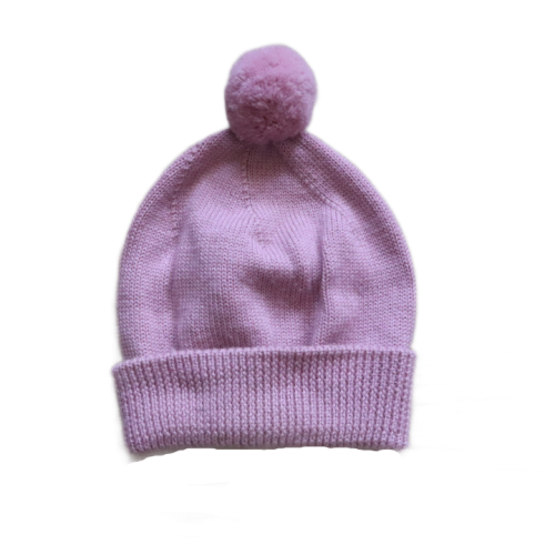 Czapka sweterkowa H&M 86-92 cm różowa.png
