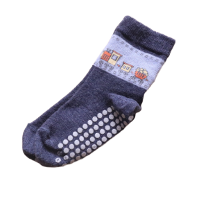 Skarpetki Safa dł 14 cm granatowe z antypoślizgami