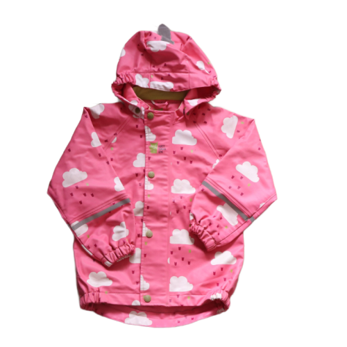 Kurtka gumowa KattNakkEn 104 cm różowe chmurki.png