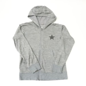 Cienka bluza Hust&Claire 140 cm szara z bambusem