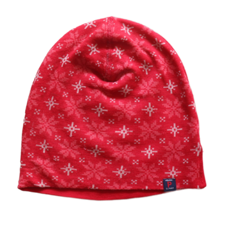 Czapka przejściowa Polarn O Pyret 9-12 lat czerwone gwiazdki.png
