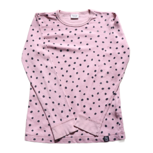 Bluzka Kaxs 134-140 cm różowa w kropeczki.png