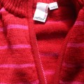 Sweter Reflex 122 cm czerwono różowe paski1.JPG