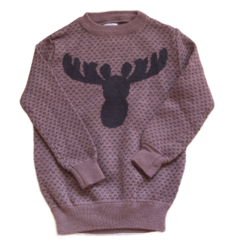 Sweter Stormberg 98 cm fioletowy łoś.png