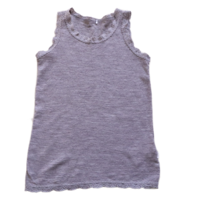 Bluzka Name it 140 cm brązowa ażurkowa