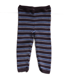 Spodnie sweterkowe Name it 98 cm brązowe paski