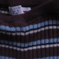 Spodnie sweterkowe Name it 98 cm brązowe paski1.JPG
