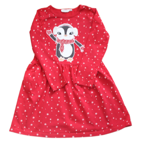 Sukienka Kappahl 122-128 cm świąteczny pingwinek.png