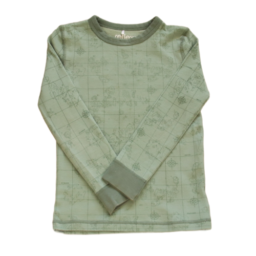 Bluzka Reflex 110-116 cm zielona mapa.png