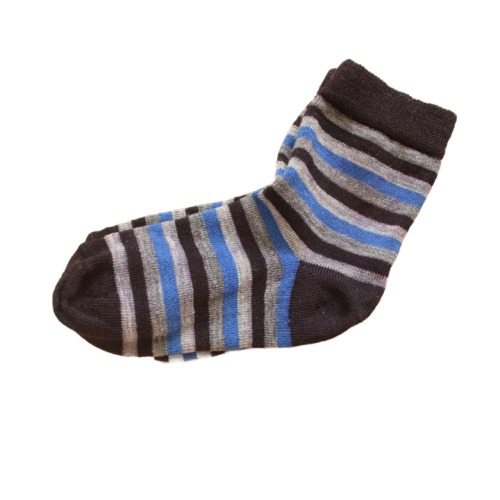 Skarpetki dł 13 cm granatowe paski.png