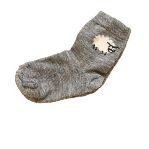 Skarpetki dł 12 cm szare z owieczką.png