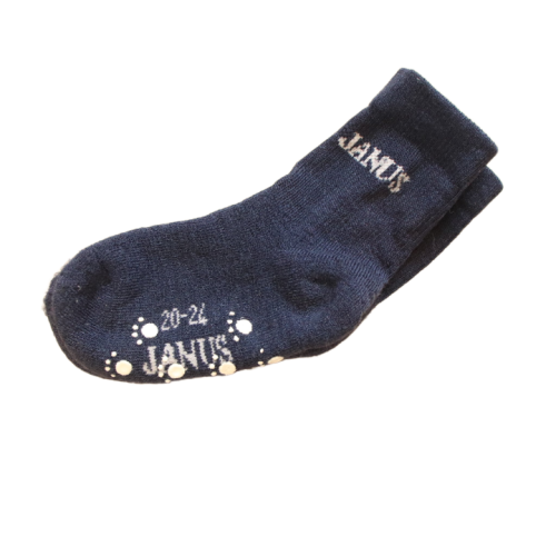Skarpetki Janus roz. 20-24 granatowe z antypoślizgami.png