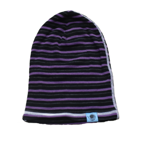 Czapka Pierre Robert ok. 110-122 cm fioletowe paski.png