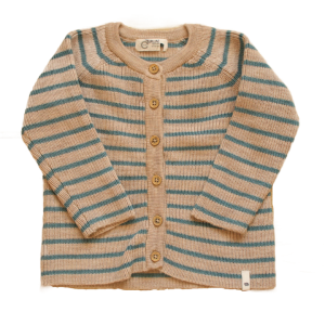 Sweter Cubus 80 cm turkusowe paski