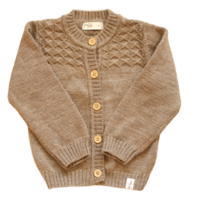 Sweter LittleJab 80 cm brązowy