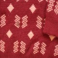 Sweter Voksi 98-104 cm bordowe wzorki1.JPG