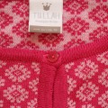 Sweter Tullah 8-9 lat (ok. 134 cm) różowe wzorki1.JPG