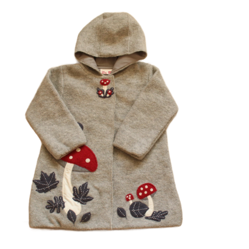 Płaszcz DP...am 86 cm szary z grzybkami.png