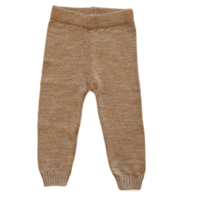 Spodnie sweterkowe Little Jab 80 cm brązowe